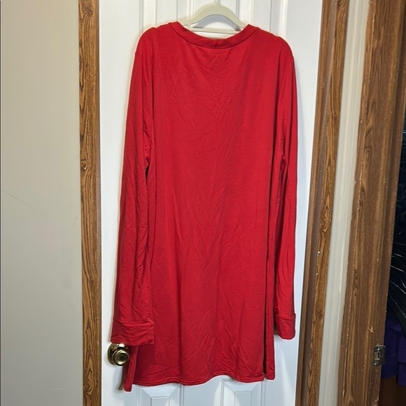 Agnes & Dora Long Red Cardigan with Pockets NWT - Picture 6 of 6